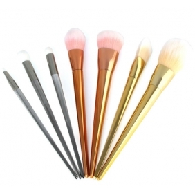 7PCS Professional Real Metal Techniques Brushes Makeup Brush Kit&set Bold Metal